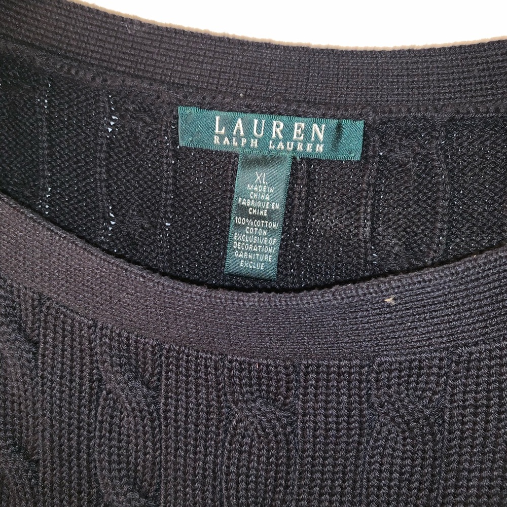 Black long sweater. Ralph Lauren